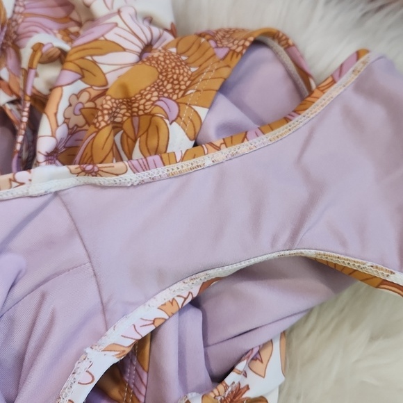 Kona Sol Boho Floral One piece Bathingsuit - Picture 5 of 5